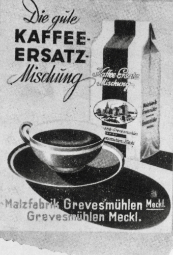 Ehemalige Werbung der Malzfabrik Grevesmühlen