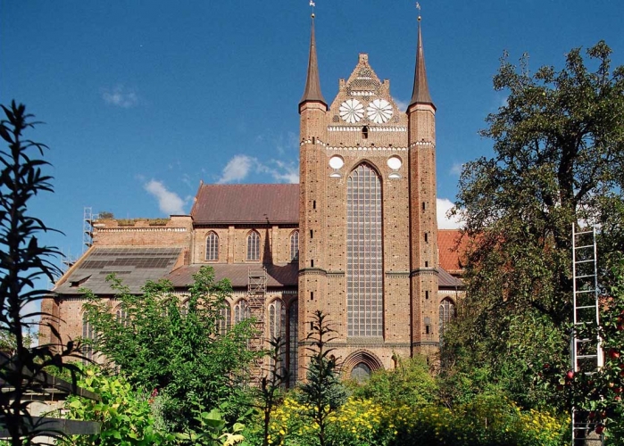 Die St. Georgen Kirche Wismar.