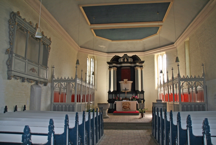 Blick in die Kirche Damshagen.