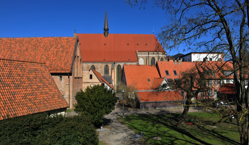 Die Klosteranlage mit der Klosterkirche.