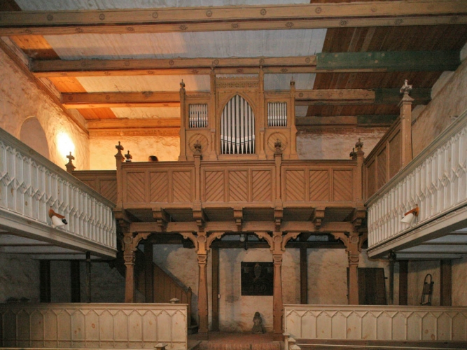 Blick auf die Orgel