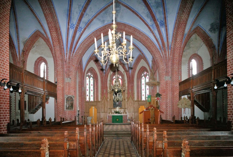Die Kirche Diedrichshagen von innen.
