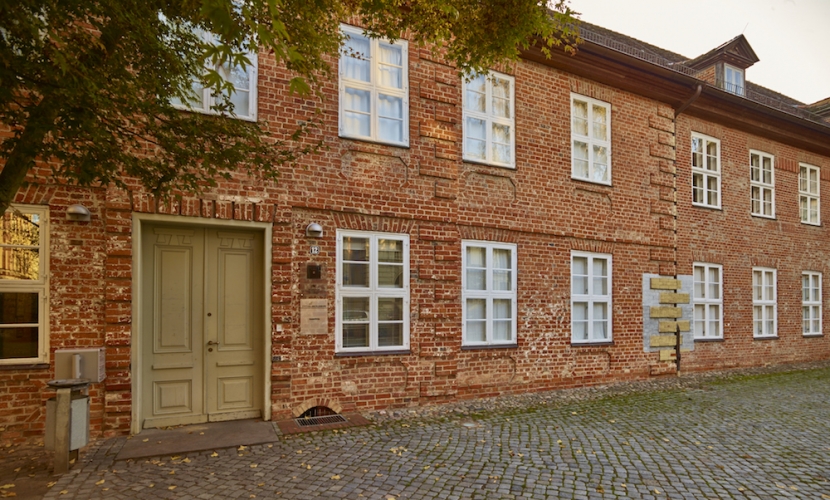 Fassade des Schleswig-Holstein-Hauses, das im 18. Jahrhundert gebaut wurde.