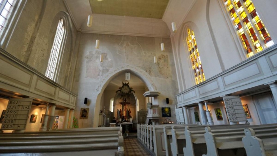 Der Innenraum der Kirche.
